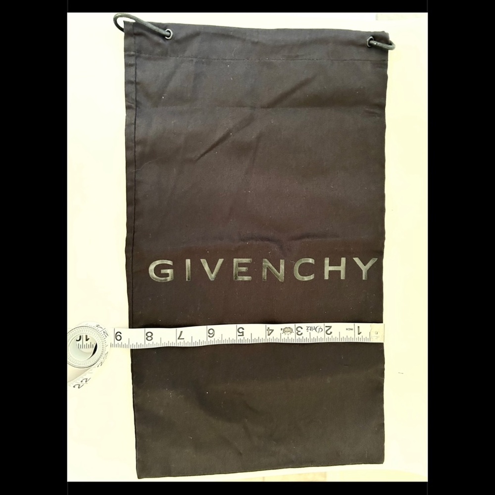 Givenchy Shoe Wallet Accessories Black Drawstring Travel Rectangular Dust Bag - Picture 4 of 7